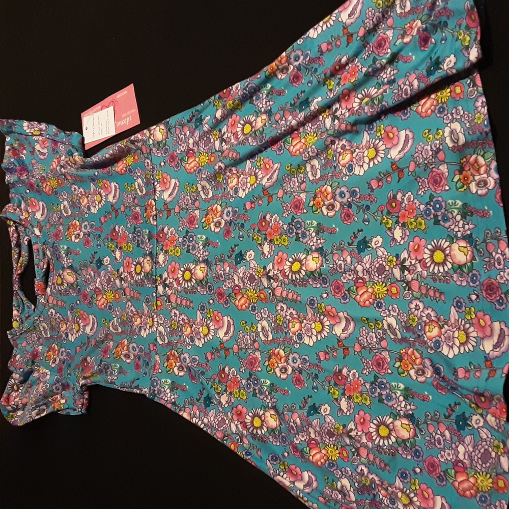 Joyce Concept Girls Floral Dress 6x new
